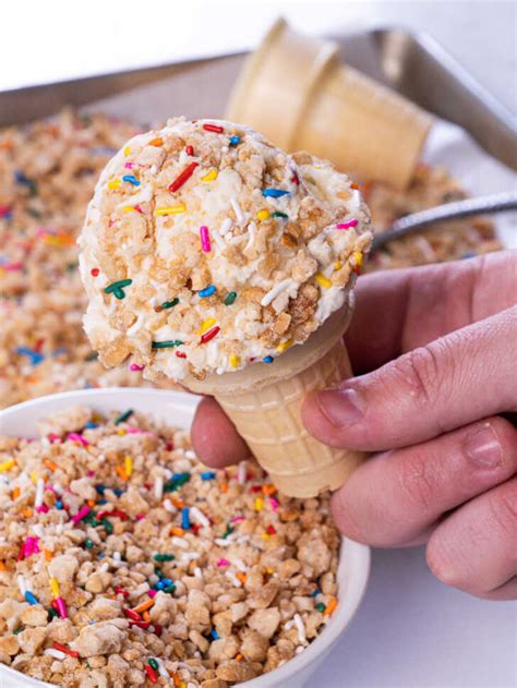 copycat dairy queen crunch cone.